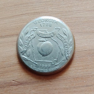 Planchet Error Coin USA Quarter 1999 D Washington Georgia Quarter ...