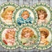 Vntage Chrstmas Dgtal Collage Sheet 1 Nch Round - Etsy