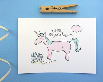 Unicorn Illustration Art Print