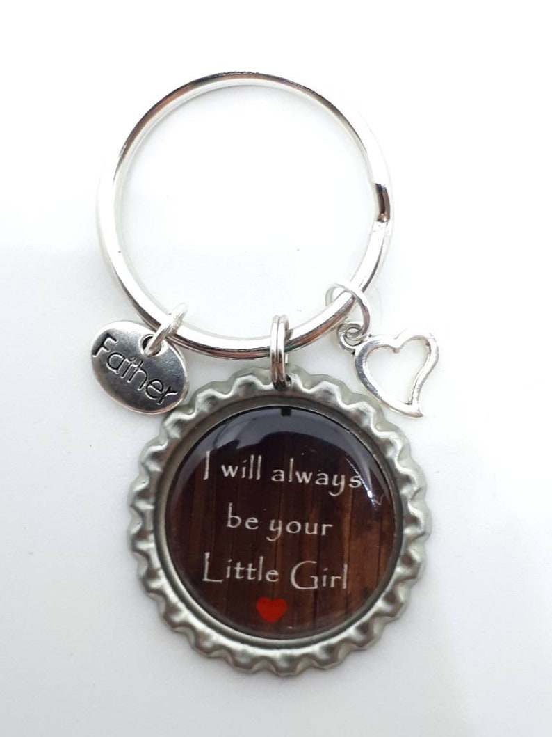 Dad Keychain Dad Gift Dad From Daughter Daddy Keychain Etsy