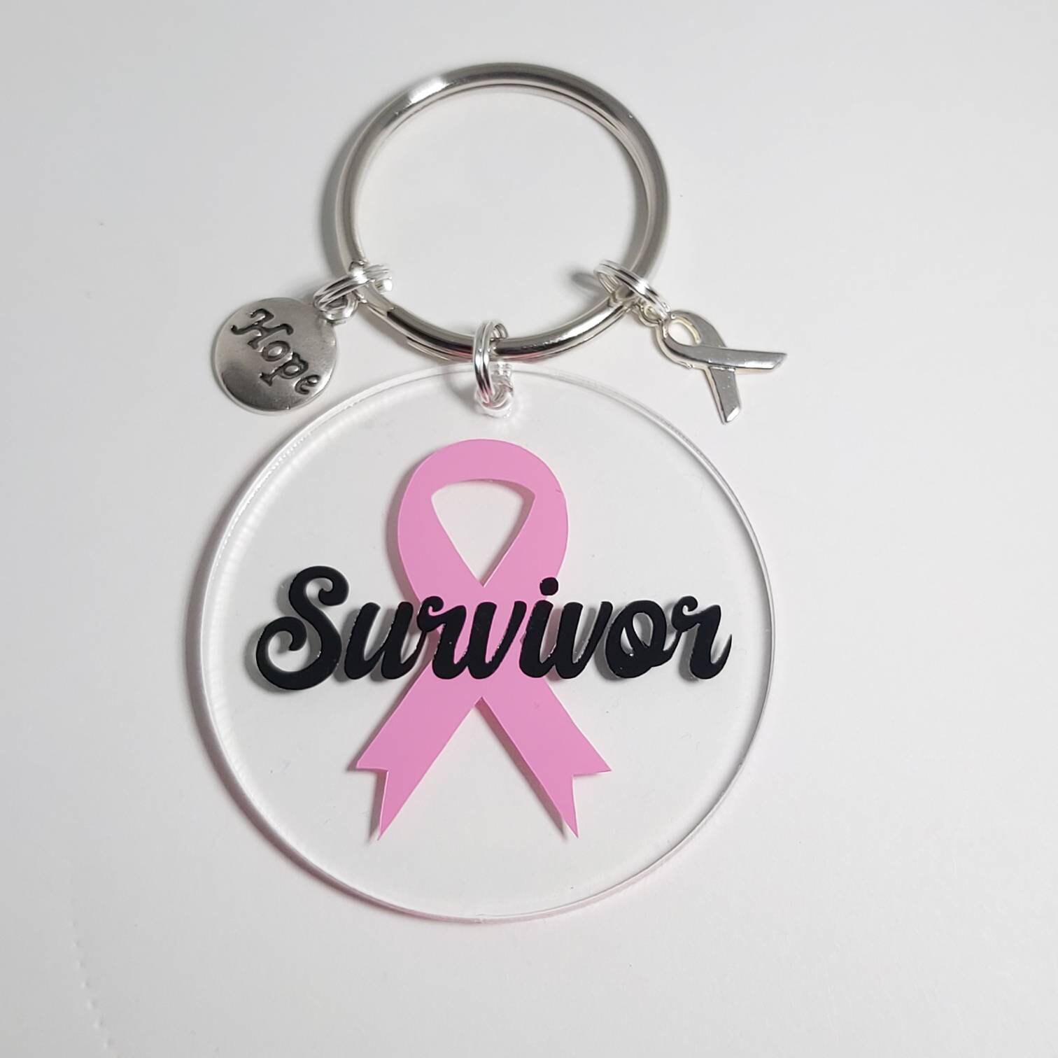 Breast Cancer Survivor Gift Keychain Breast Cancer Awareness