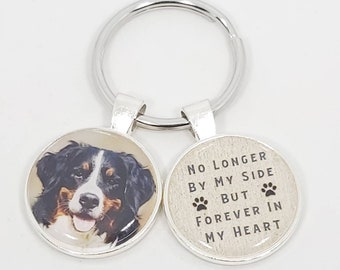 Dog Keychain, Memorial Keychain, Dog Mom, Dog Loss, Photo Keychain, Custom Photo Gift
