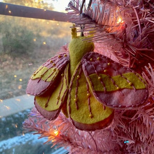 Rosy Maple Moth Ornament