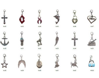 Pink Letter U Dangle Charm w Lobster Clasp Sterling Silver KDW-76 Pink Letter U Dangle Charm w Lobster Clasp Sterling Silver KDW-76