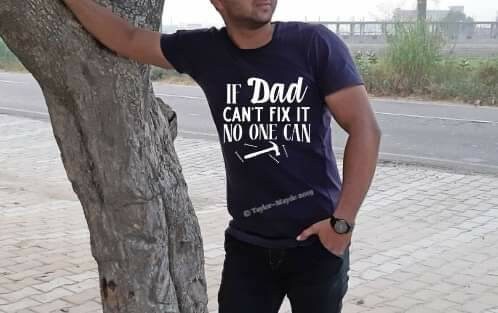 Image of Dad Can Fix It Tshirt, Custom Father's Tee, Tshirt For Dad's, Father's Day Gifts, Fun Gifts Dad, Handyman, Building Dads