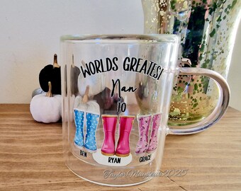 Personalised mugs, Mother's Day gifts, custom mugs, gifts for her, auntie keepsakes, Nan cups, personalized gifts, sister gift, tea mug,