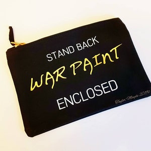 Trousse, trucco personalizzato di borsa, pittura di guerra, eyeliner, regalo di giorno le madri, regali di compleanno per lei, vernice viso, regalo di nozze, luna di miele,