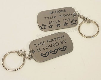 Keyrings, nanny keyfobs, Grandad keychains, this nan belongs to, personalised keyring, custom keyrings, gifts for grandparents, keepsake