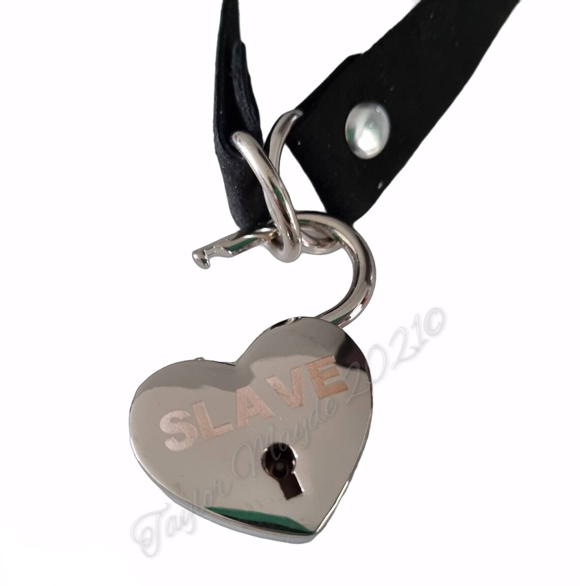 Slave choker slave and master set black choker custom Etsy