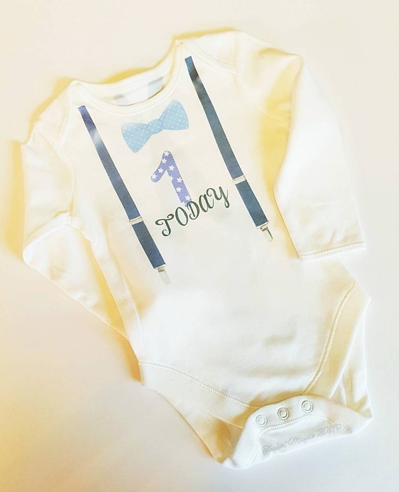 1st birthday vest boy