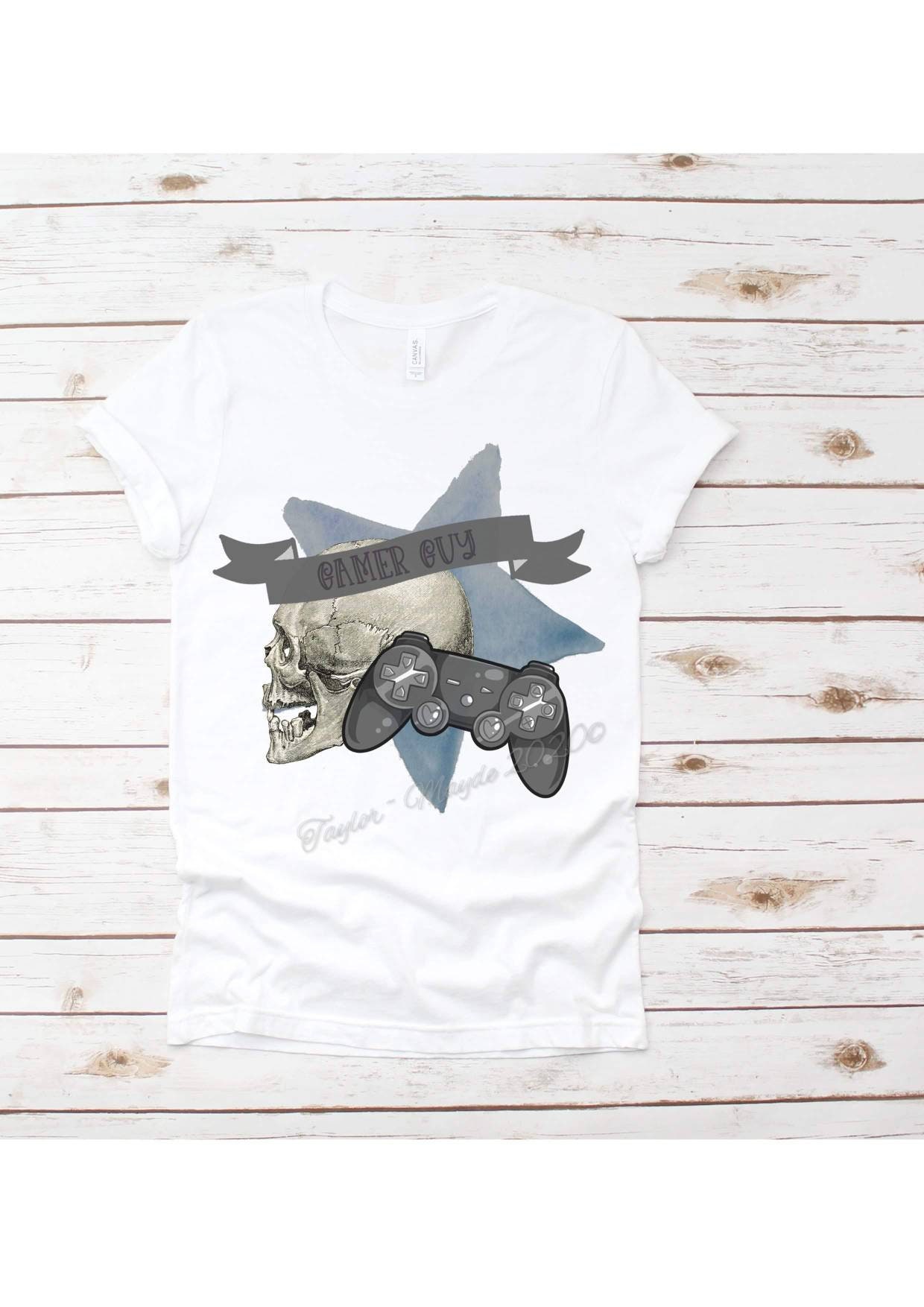 Image of Gamer Guy Tshirt, Gaming Tee, Gamer Lover, Gift, Gifts For Him, Boys, Father's Day Addict, Game Player