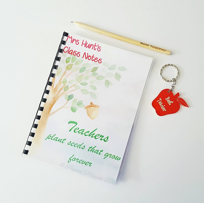 Teacher Gift Stationary Set Personal Teacher Planner Etsy