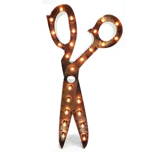 Scissors Marquee, Shears Marquee, Light Up Sign