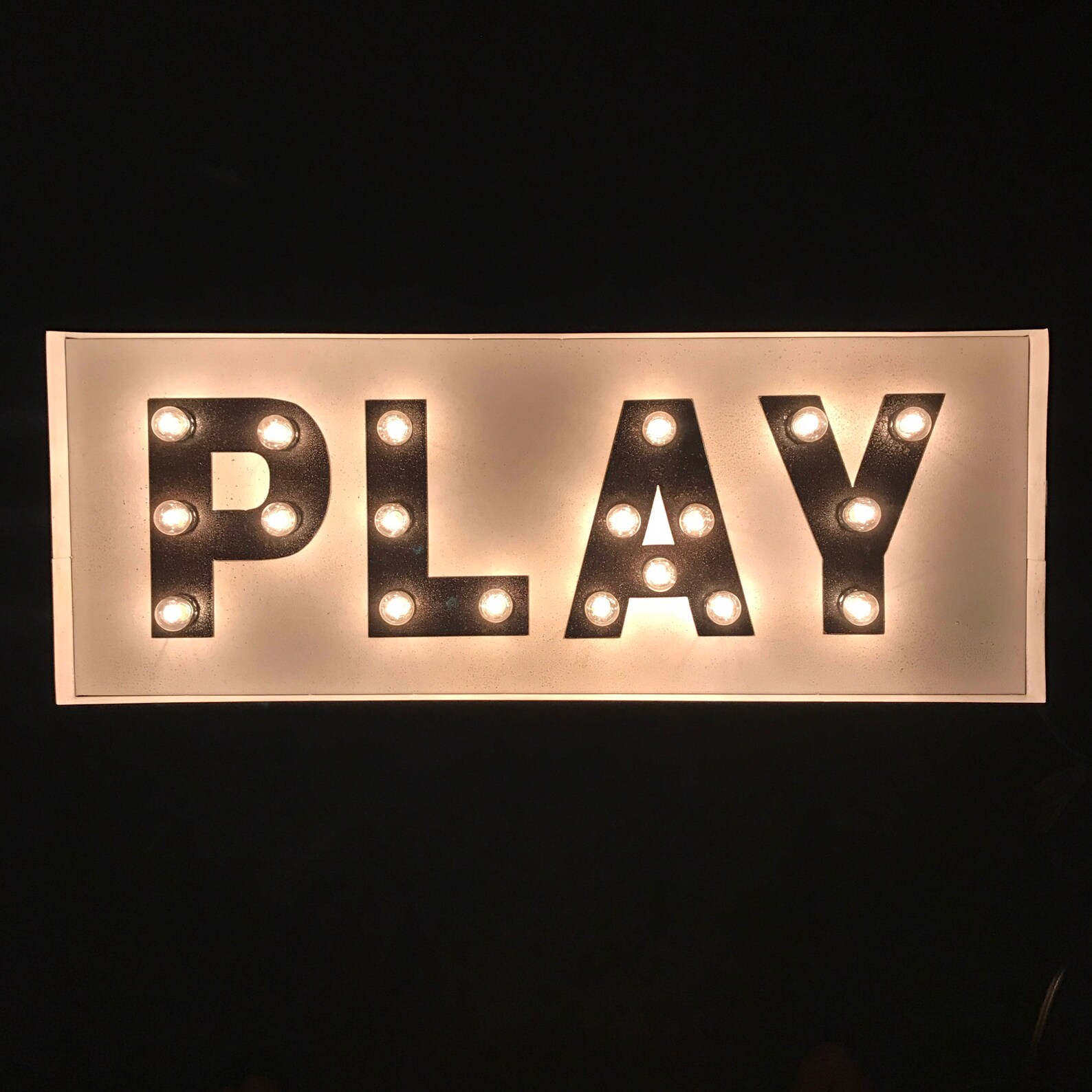 Play Marquee Light Up Sign Etsy