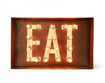 Eat Marquee, Light Up Sign