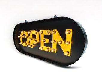 Open Sign Marquee 36", Light Up Sign