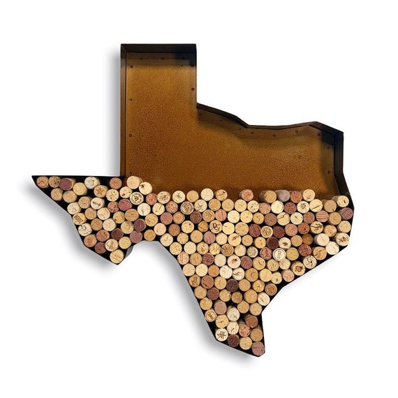 Texas Wine Cork Holder Wine Decor Etsy