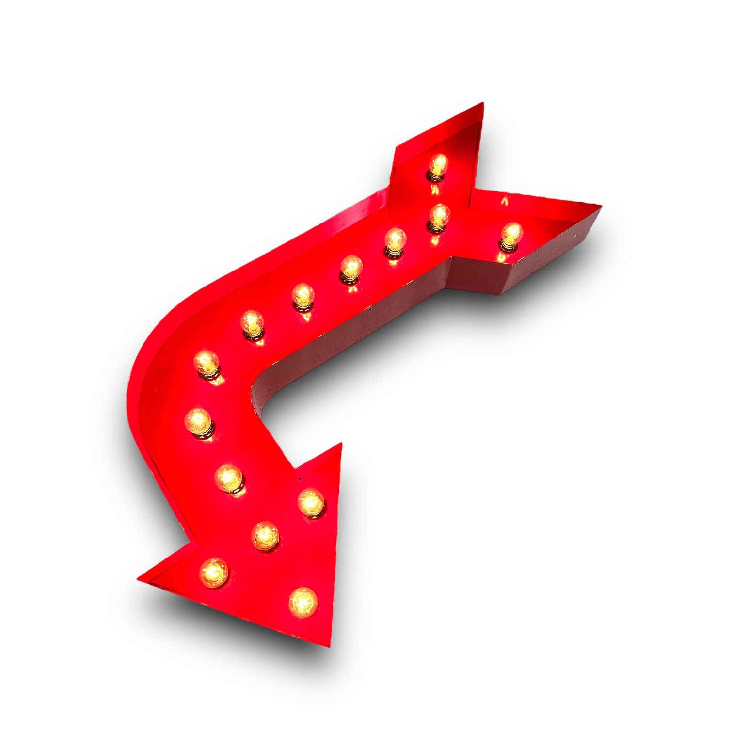 - Light Etsy Arrow up Curved, Arrow Marquee,