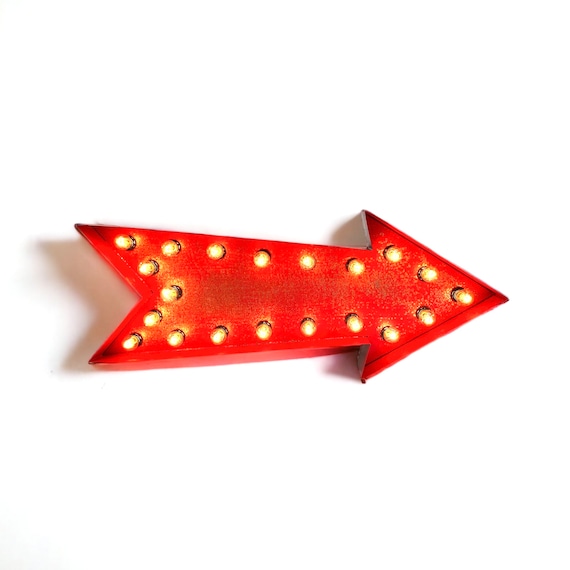 Arrow Marquee, Light up Arrow - Etsy | Leuchtfiguren