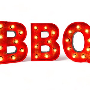 BBQ Marquee Letters, Light up Letters - Etsy