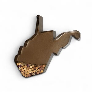 West Virginia Wine Cork Holder, Wine Decor, Wine Lovers Gift