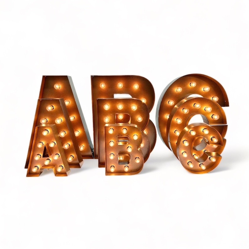 18 Marquee Letters, Light Up Letter, Marquee Letters image 6