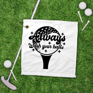 Always Wash Your Balls Golf Balls Funny Gag Gift For Men" Sticker For Sale By H