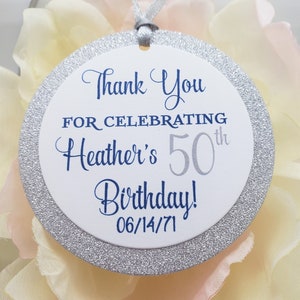 Custom Birthday Mini Wine Bottle Favor Tags, Champagne Favor Tags, 40th, 50th, 60th, Champagne Tags, Birthday Decoration
