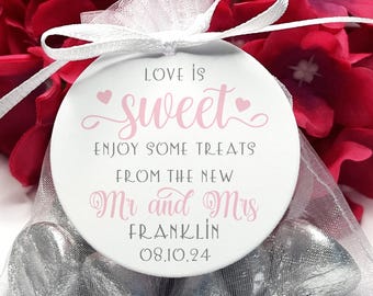 Love Is Sweet Wedding Favor Tags: Customizable Candy Table Decor