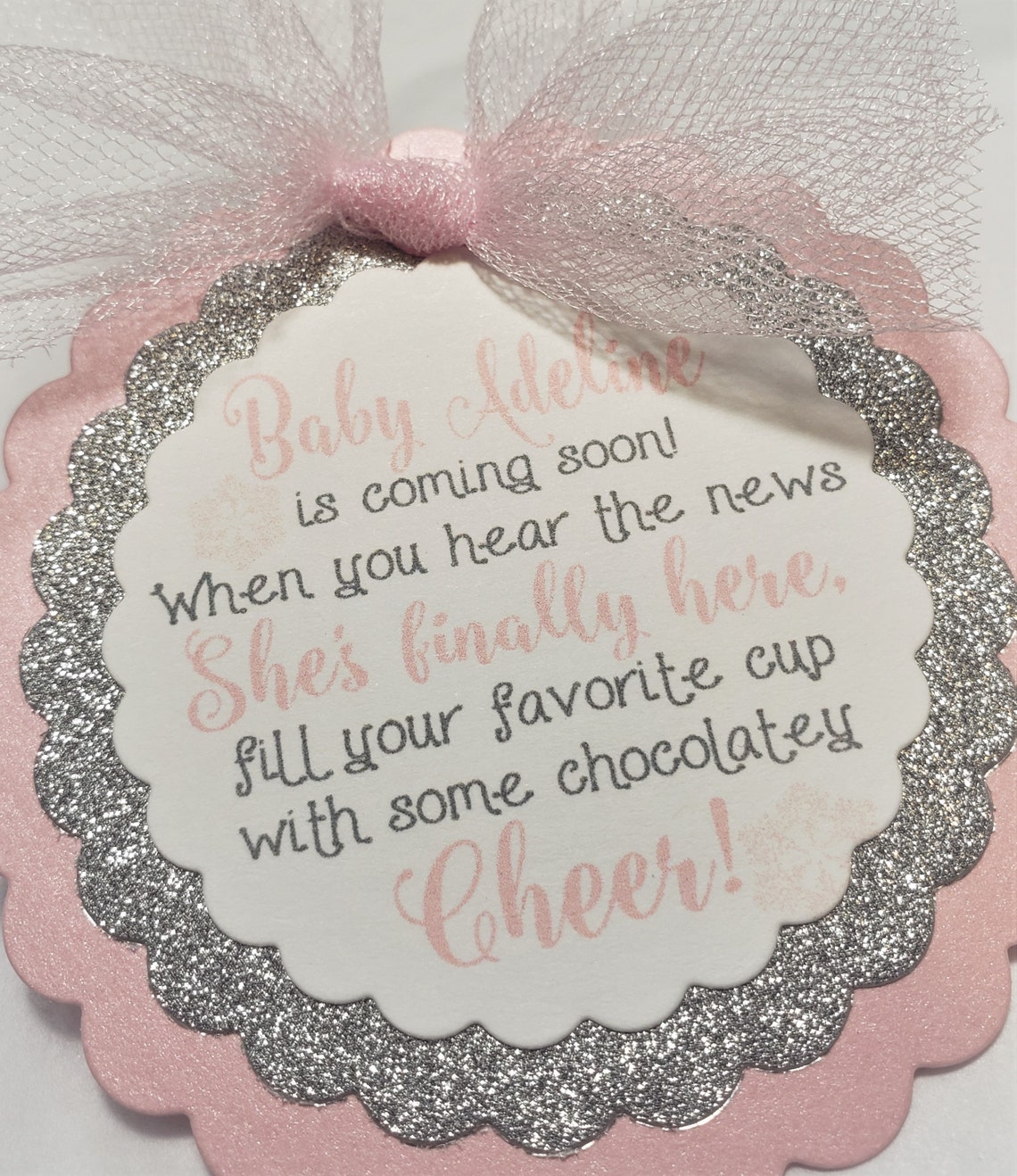Baby Shower Favor Tag Hot Cocoa Favor Cheers Favor Tag Etsy
