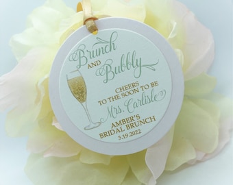 Brunch and Bubbly, Bridal Shower Favor, Thank You Tag, Bridal Brunch, Bridal Shower Soap, Bridal Shower Cookie, Bridal Tags