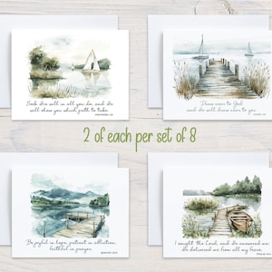 Scenic Scripture Notecards: Christian Encouragement Cards, Set of 8