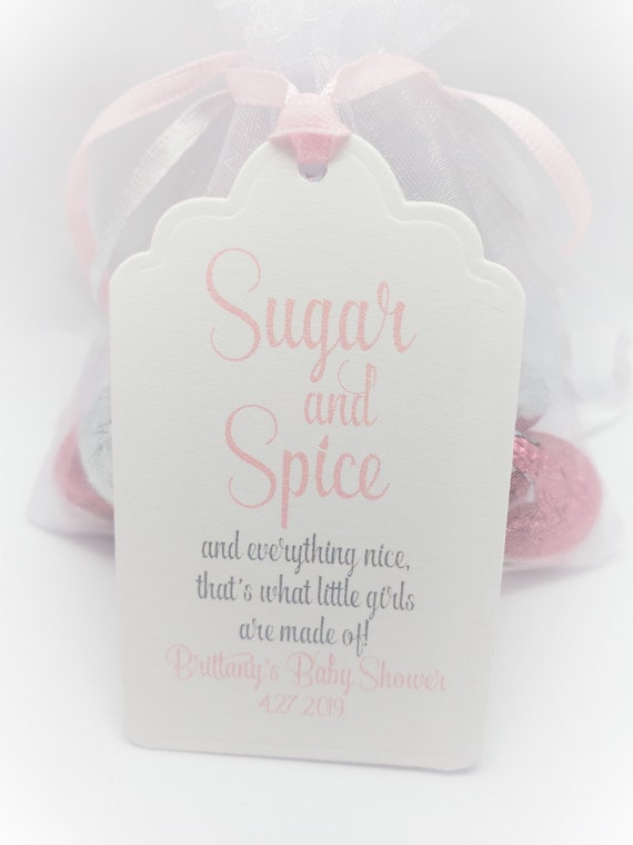 sugar and spice baby shower favors