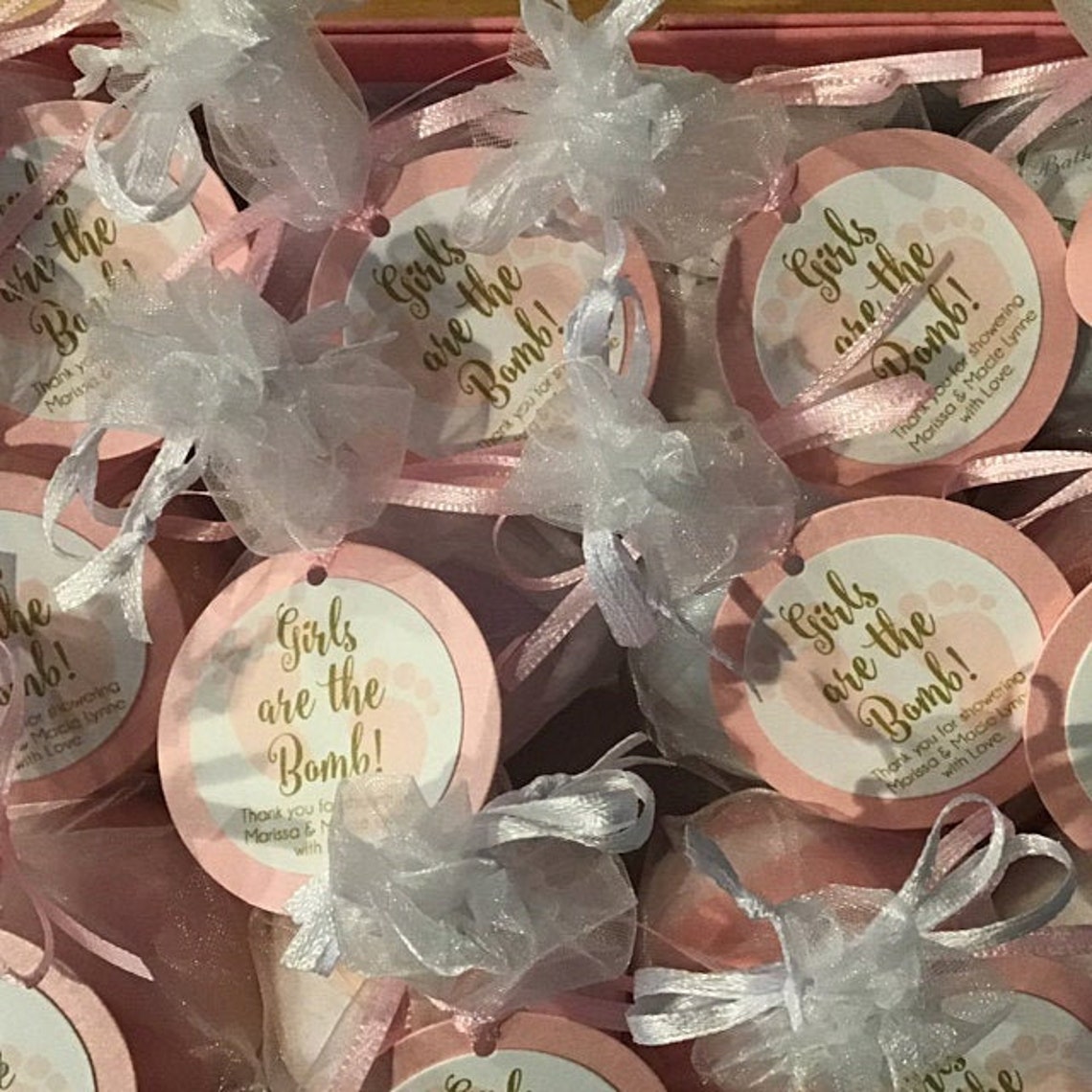 Its A Girl Favor Tags Baby Shower Favor Tags Baby Feet - Etsy