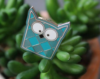 Owl Hard Enamel Pin, "Toasty" the Owl print enamel pin