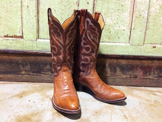 Vintage El Dorado Ostrich Leg Cowboy 