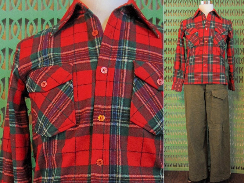 buffalo plaid wool shirt