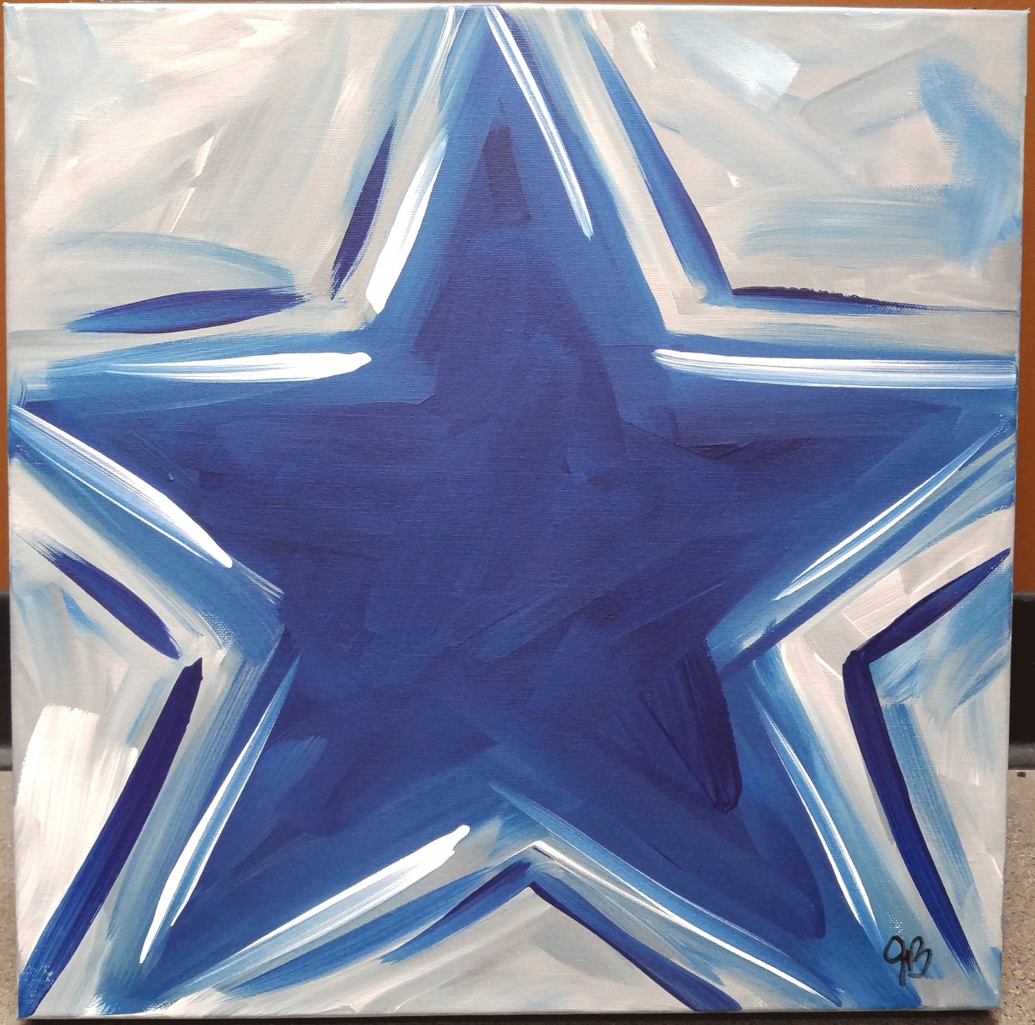 Dallas Cowboys Abstract Painting - Etsy