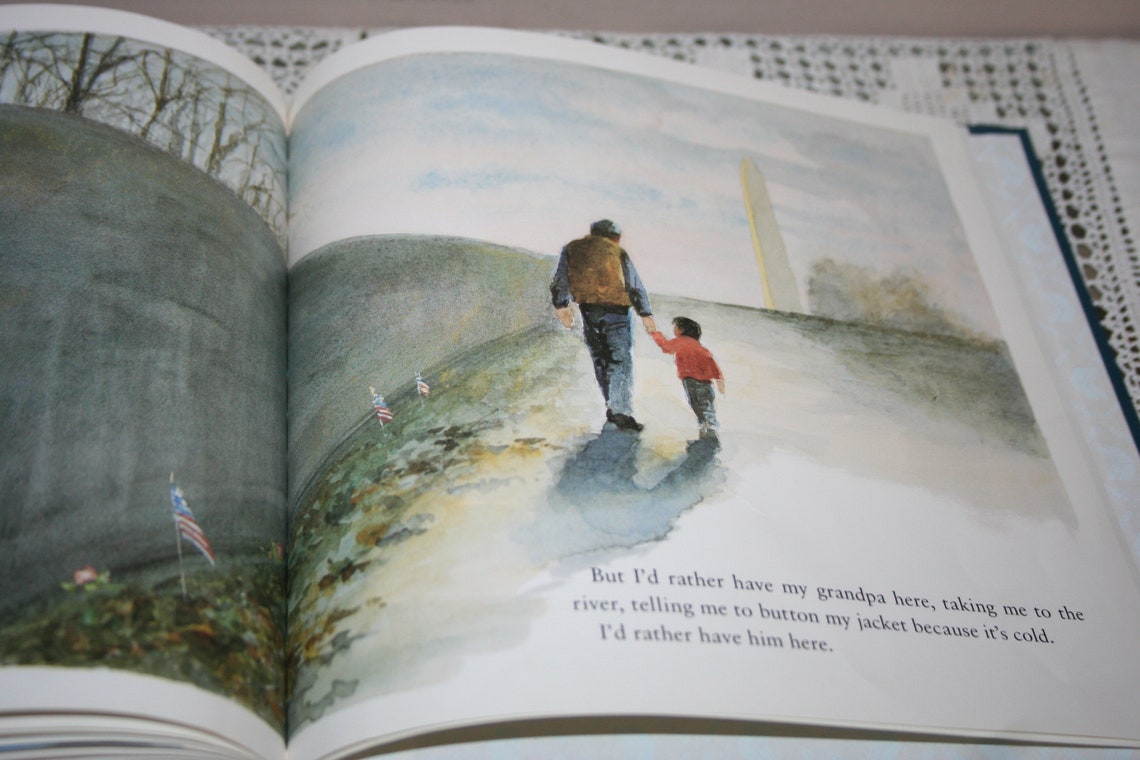 The Wall 1990 Eve Bunting Hardback Book Vietnam Veterans Etsy