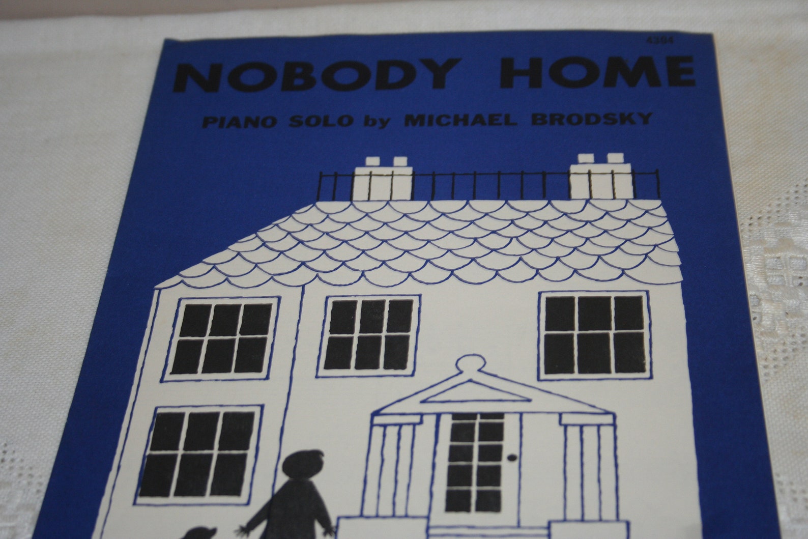 Nobody Home Piano Solo Sheet Music With Lyrics Vintage Piano Etsy