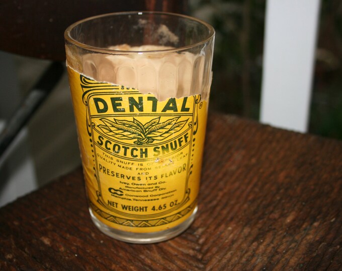 Vintage Dental Scotch Snuff Jar From 1930's Vintage Etsy