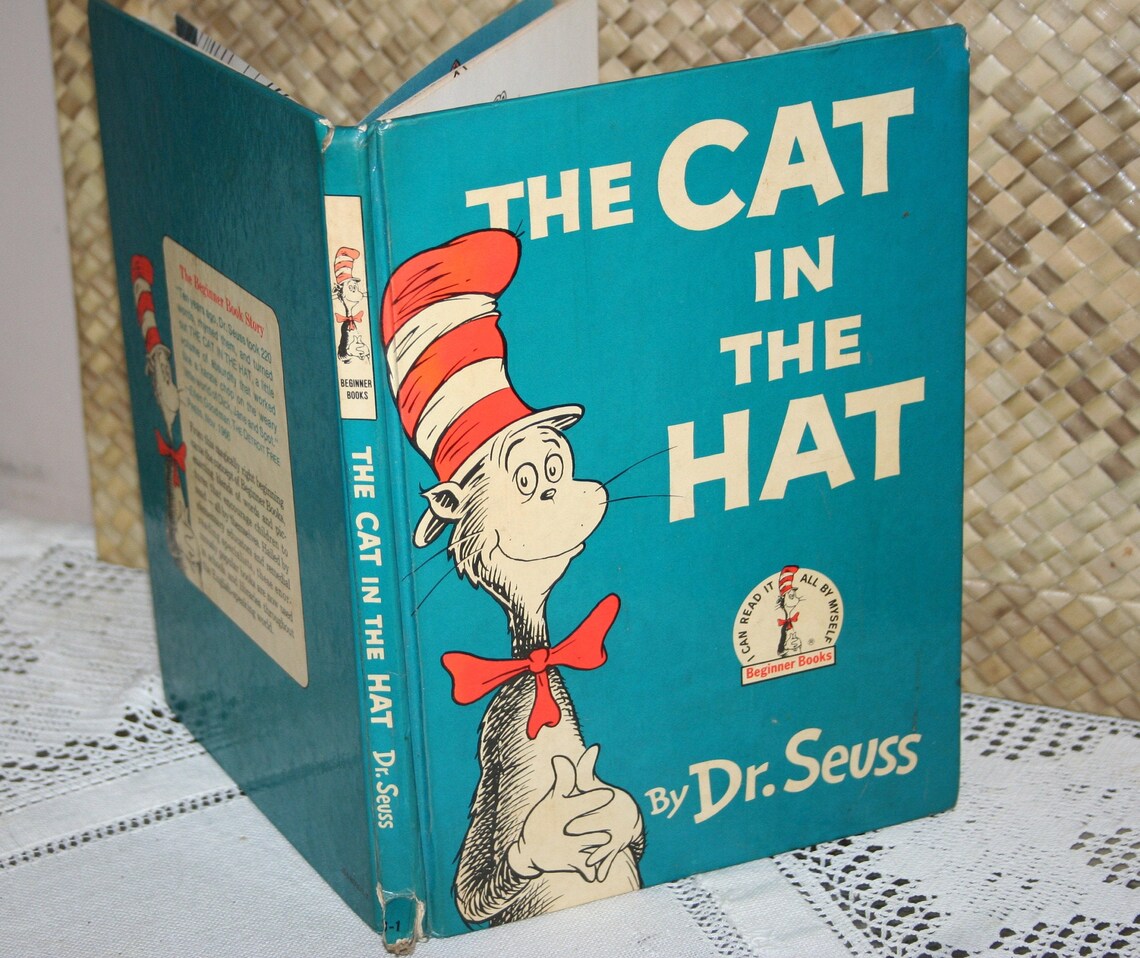 The Cat in the Hat Dr. Seuss Beginner Book 1957 Copyright Etsy