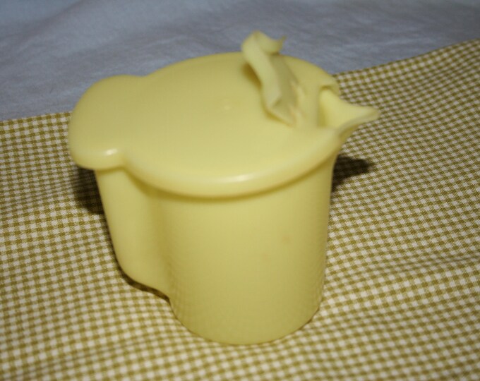 Tupperware Creamer Container Vintage Pale Yellow Tupperware Etsy