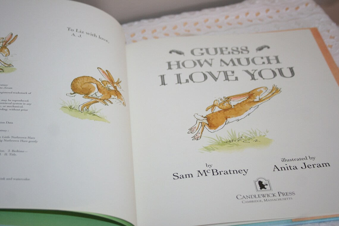 Guess How Much I Love You Sam Mcbratney Illustrated by Anita Etsy