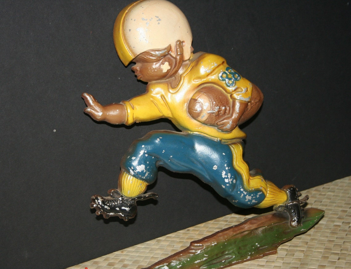 Football Player Wall Decor Sexton Metal Football Player Etsy