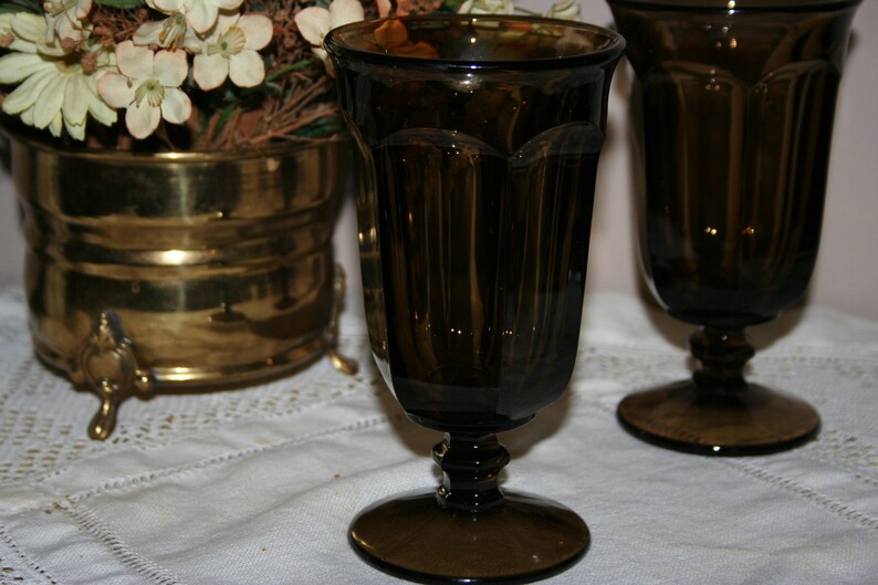 Imperial Old Williamsburg Stemmed Iced Tea Glasses Pair of Etsy