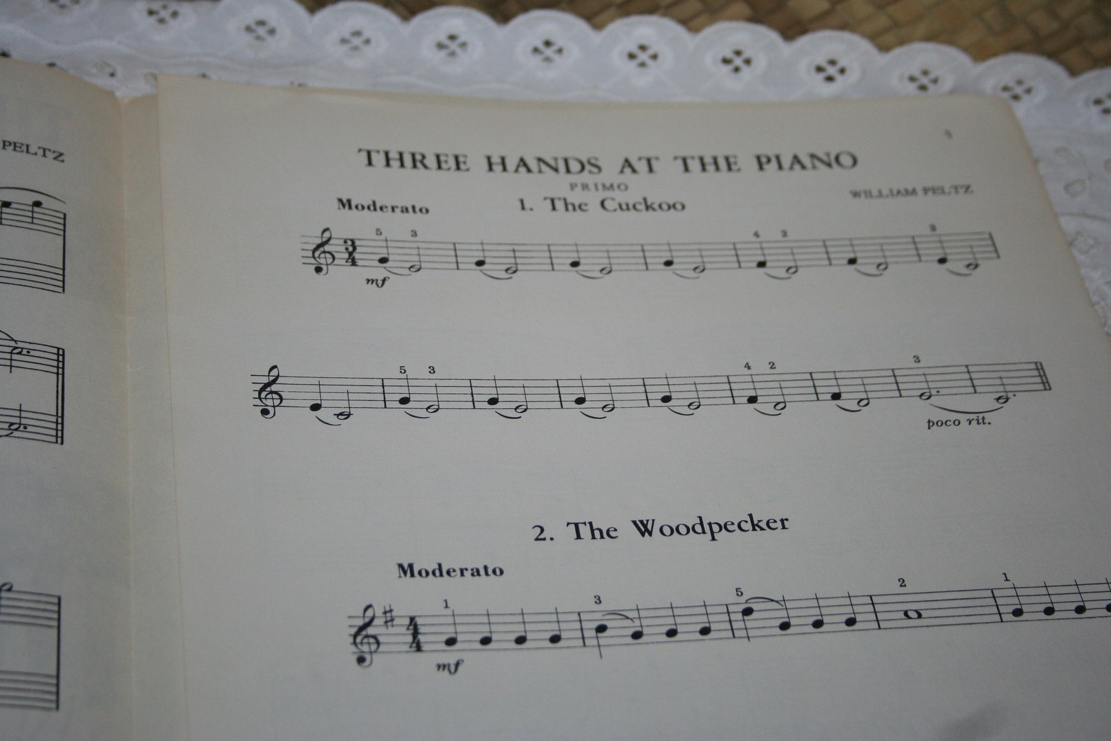 Three Hands at the Piano Four Little Duets by William Pelz | Etsy