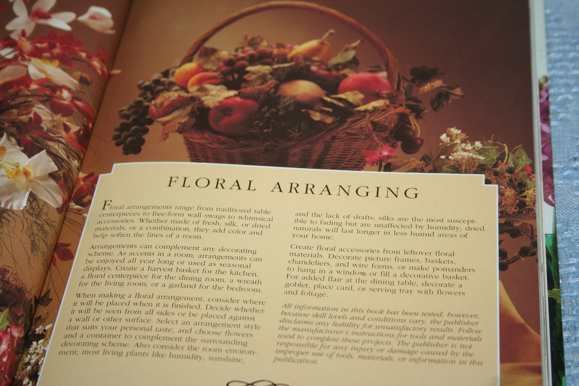 Creative Floral Arranging 1977 Hardback Book Flower Etsy