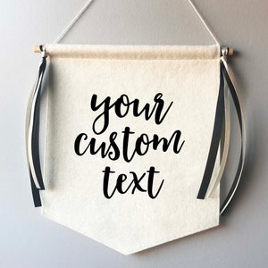 Custom wedding sign - personalized - felt banner - custom text