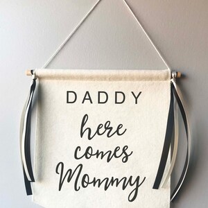 Ring Bearer Flower Girl RUSTIC CHALKBOARD Wedding Procession Sign Back of Wagon Here Comes The Bride